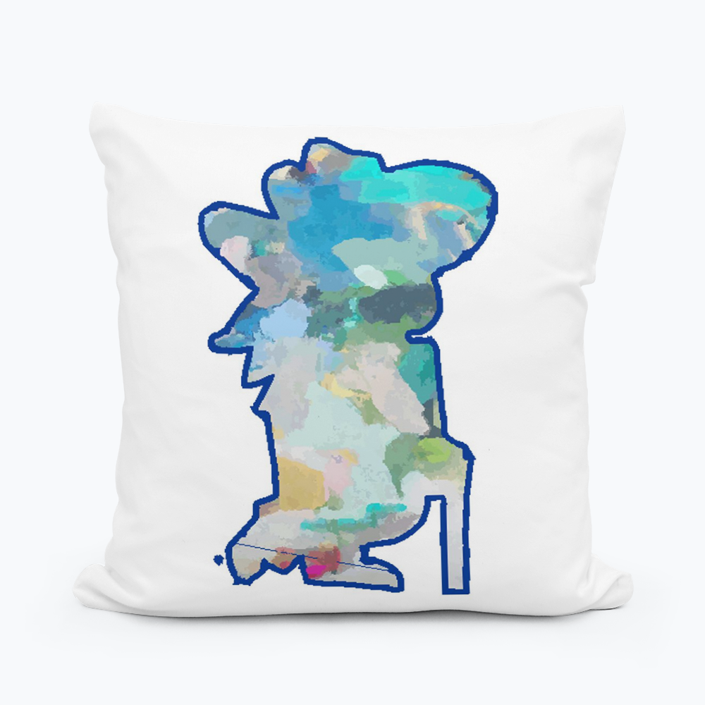 Abstract Rebel Square Pillow