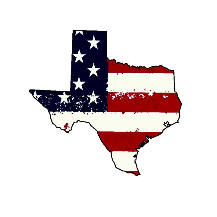 USA Flag State Texas Wreath Sash